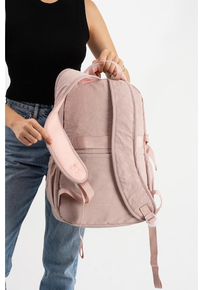 Ventis Maskotlu Unisex Okul Çantası Lise Ortaokul Sırt Çantası 43 30 Cm Çok Cepli Vnt9-a Pembe