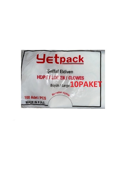 Şeffaf Poşet Eldiven Large 1000 Adet