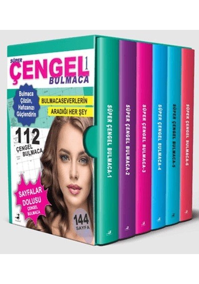 Süper Çengel Bulmaca 6 Kitap Kutulu Set Diğer