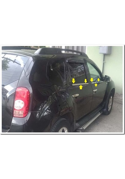 Woc Chrome Dacia Sandero Krom Cam Çıtası 2006-2012 4 Parça  Paslan