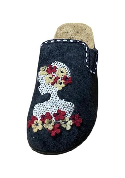 Akınalbellaa Kadın Dolgu Topuk Ev Terliği Siyah - 812270578 Siyah