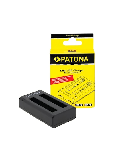 Patona 1459 Insta360 X3 Uyumlu İkili Usb Şarj Cihazı