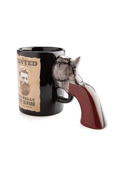 Ned Kelly Aranıyor Silah Tasarımlı Kupa Bardak Renkli