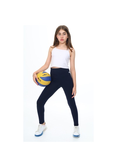 Toontoy Kids Toontoy Kız Çocuk Tnty Armalı Tayt Lacivert