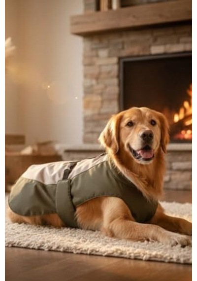 Adonis Köpek Mont Yağmurluk İçi Polarlı Yağmur & Rüzgar Geçirmez, Kolay Giydirilir 5 Açık Gri