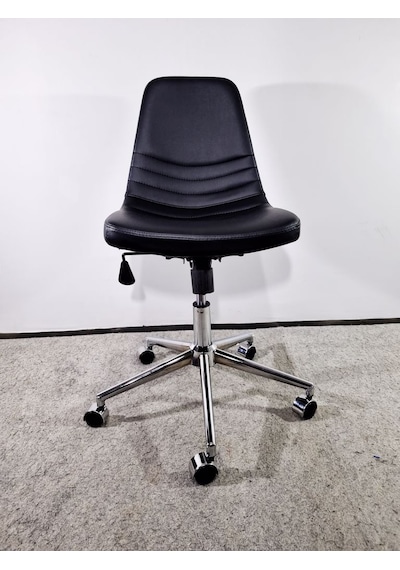 Bintaşmobilya Siyah Deri Rahat Ofis Toplantı Sandalyesi
