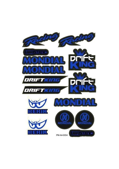 Mondial Uyumlu A4 Çoklu Sticker Seti 03 Diğer