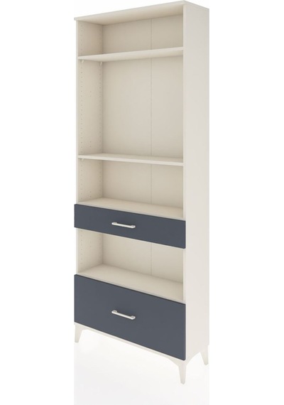 Arges Dolap 4 Raflı 2 Çekmeceli 88x30x221 Aytaşı-antrasit Aytaşı