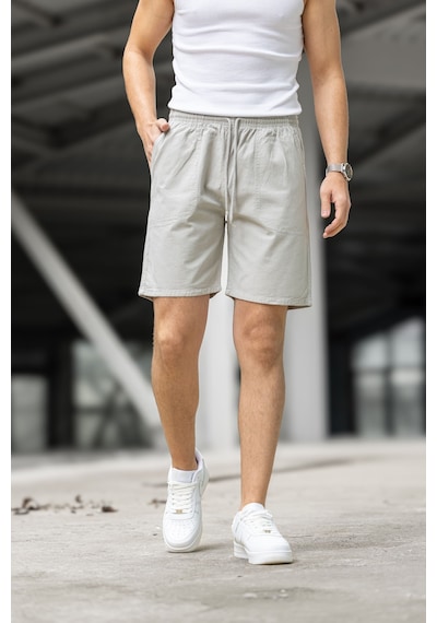 Kite Regular Fit Cepli Kapri Şort - Beyaz Beyaz