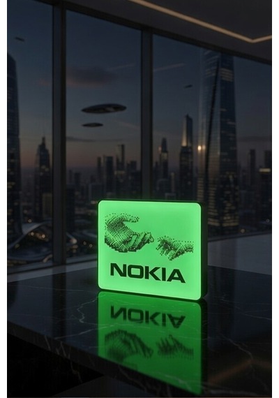 Nokia Nostalji Tasarımlı Dekoratif Aydınlatma Gece Lambası 23x20cm Çok Renkli