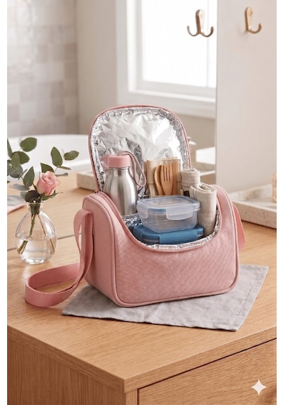 Waddell Lisansli Twill Kumas Niss Model Pembe Okul Sirt Cantasi Termal Beslenme Cantasi Ve Kalem