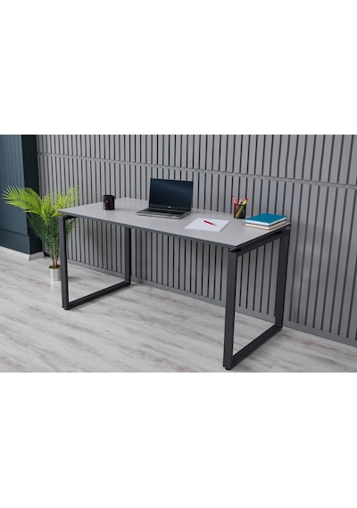 Arpelia Çalışma Masası 140x70x73 Cm Dikdörtgen Ayaklı Antrasit Arpelia Çalışma Masası 140x70x73 Cm Dikdörtgen Ayaklı Antrasit