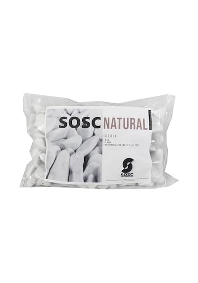 Sosc Natural Beyaz Dolomit Dekoratif Çakıl Taşı, 2-4 Cm, 3 Kg, İç Ve Dış Mekan Peyzaj İçin