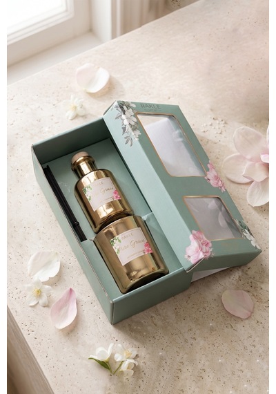 Pure Grace Oda Kokusu Ve Mum Seti 200 Cc / 210 Gr Renkli
