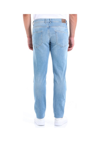 Hatemoğlu Mavi Slim Fit Düşük Bel Basic Kot Pantolon Mavi