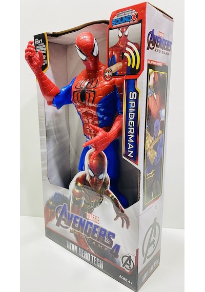 Oyuncak Spıderman Figür Oyuncak Örümcek Adam 30 Cm Işıklı Sesli