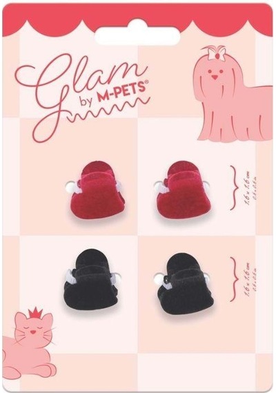 M-pets Glam Kalpli Kedi Ve Köpekler İçin Aksesuar Toka Kırmızı Siyah Mavi