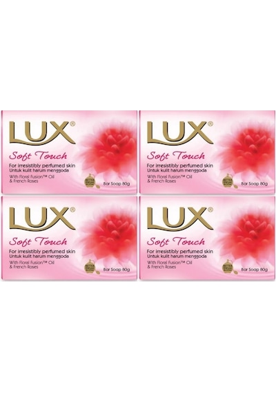 Lux Sabun 80gr Soft Touch Yumuşak Dokunuş 4 Lü Set