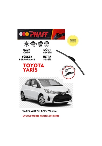Toyota Yaris Silgeç Sileceği Takımı 10 1,33 1,4 1,5 Motor 2012-2020