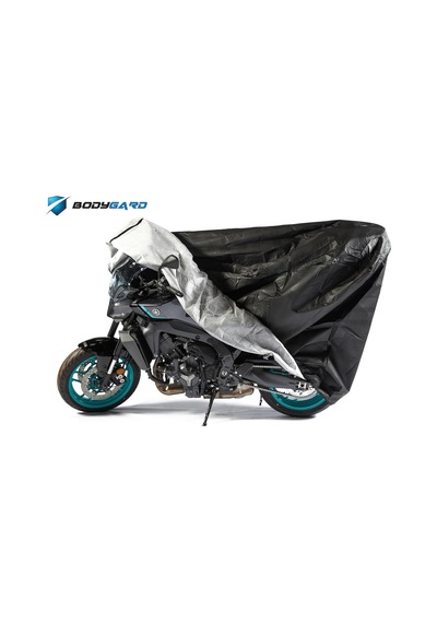 Bodygard Motosiklet Brandası Su Geçirmez Motor Branda - Sıyah Medıum Topbox