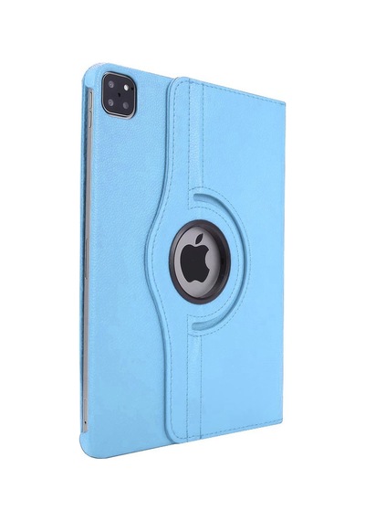 Apple Uyumlu iPad, Pro 4. Nesil M2 2022 11 Inç 360 Dönebilen Uyku Modlu Standlı Pu Deri Kapaklı Kılıf Kılıf