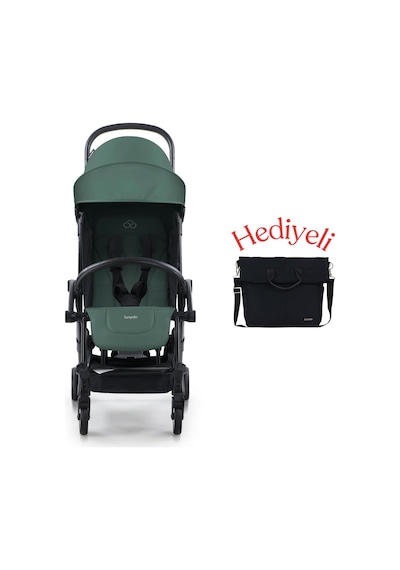Bumprider Connect³ Bebek Arabası Black-Olive + Yan Bakım Çantası