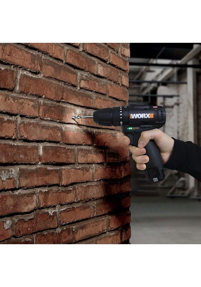 Worx WX121 12 V 2.0 AH Li-ion Çift Akülü Kömürsüz Darbeli Matkap + 5 Parça Aksesuar