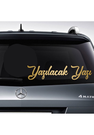 Kişiye Özel Ad Soyad Sticker 2 Adet - Araba Oto Motosiklet Karavan Sticker - 00121 15 Cm