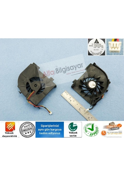 Alfabilgisayar HP Uyumlu Pavilion Dv5-1170Et (Fw688Ea) Fan Cpu Cooling Sogutucu Fanı Or