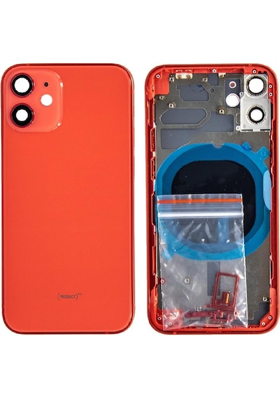 Apple Uyumlu iPhone 12 İle Boş Kasa Kırmızı