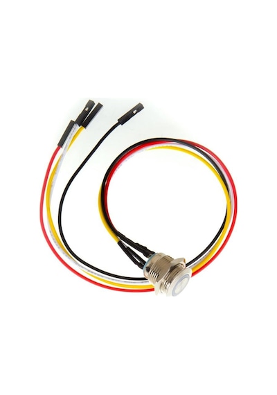 Metal Ledli Kasa Power Butonu Kablolu