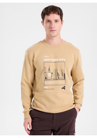 National Geographic Vizon Erke Sweatshirt N6wm-swt4076 Camel