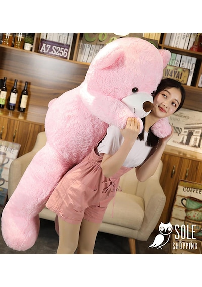 Sevgiliye Özel Hediye - 140 Cm Papyonlu Peluş Ayıcık... Beyaz