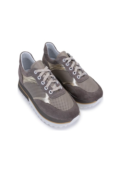 Tamer Tanca Kadın Hakiki Deri Taş Süet Sneakers & Spor Ayakkabı 775 383 Bn Ayk Y25 Tas Suet/dr Taş
