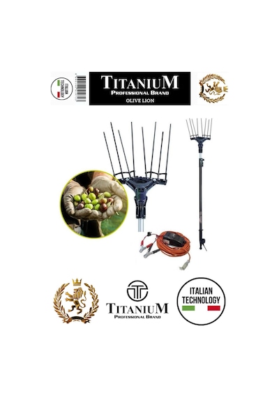 Titanium Olive Lion Plus Akülü Zeytin Hasat Makinesi Şarj Aleti Hediyeli