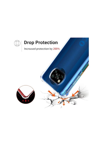 Xiaomi Poco X3 Pro Kilif Köse Korumali Seffaf Silikon Kapak 415481359