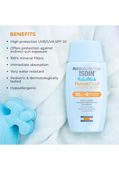 Fotoprotector Pediatrics Fusion Fluid Mineral Baby Spf50 50 Ml