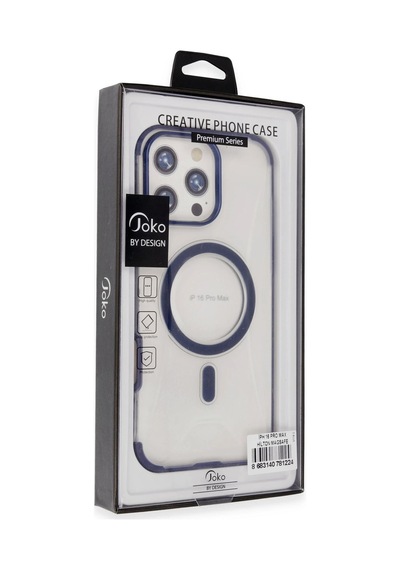 Joko - 253 - Apple iPhone Uyumlu 16 Pro Max Hilton Magsafe Kapak - Edntrend - - Siyah Sıyah
