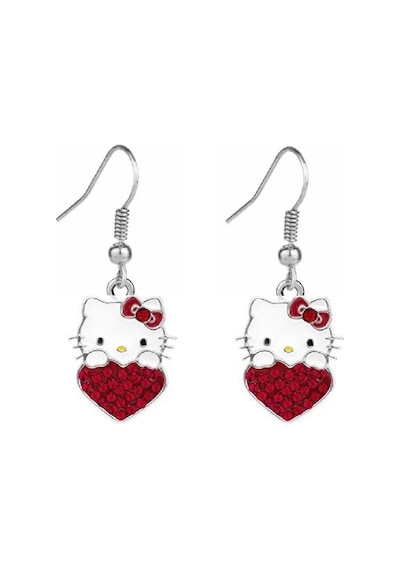 Herşey Nota Hello Kitty Kırmızı Küpe Çok Renkli