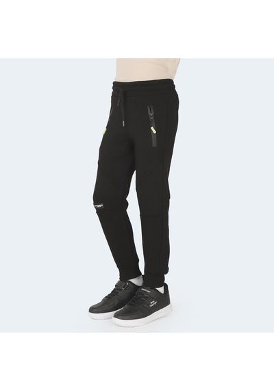 Slazenger LAMYA Çocuk Fermuar Cepli Siyah Eşofman Altı