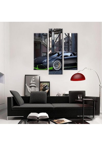 Lamborghini Araba Kanvas Tablo 102x110cm