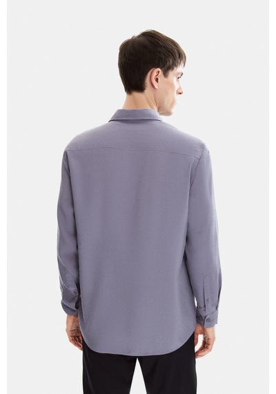 Backandbond Gri Normal Yaka Comfort Fit Casual Gömlek