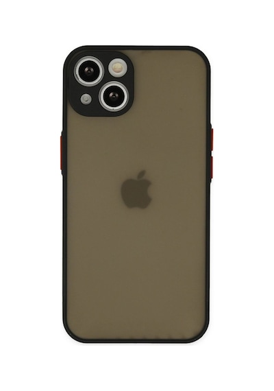 Apple İphone 15 Kılıf Montreal Silikon Kapak - Siyah Çok Renkli