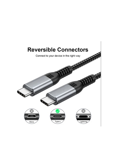 240w Type C To Type C Data Ve Şarj Pd3.1/qc5.0 Usb C - Usb C Kablosu 120cm, 140w 100w Hızlı Şarj İle Uyumlu, Macbook Pro/air, İpad Pro/air, Samsung Galaxy S22/21/20, Dizüstü Bilgisayarlar İle Uyumlu 240w Type C To Type C Data Ve Şarj Pd3.1/qc5.0 Usb C - Usb C Kablosu 120cm, 140w 100w Hızlı Şarj İle Uyumlu, Macbook Pro/air, İpad Pro/air, Samsung Galaxy S22/21/20, Dizüstü Bilgisayarlar İle Uyumlu