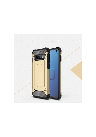 Kilifone - Galaxy S10 Plus Uyumlu - Kılıf Çift Katman Zırh Tank Crash Military Kapak - Gri