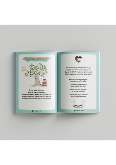 Çocuklar İçin Kudüs- Filistin Ajandam Çok Renkli