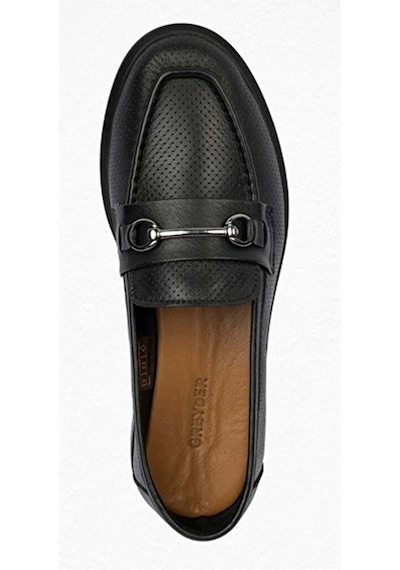 Greyder 59017 Zn Deri Comfort Casual Kadın Ayakkabı Siyah