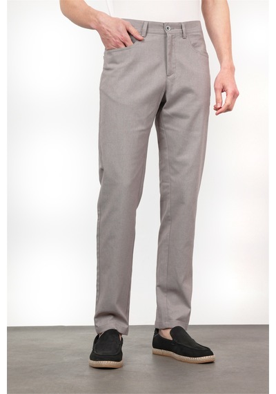 İmza Gri 5 Cep Slim Fit Pamuklu Pantolon 1003260170