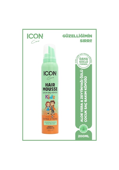 Çocuk Saç Köpüğü 200ml Extra Strong-