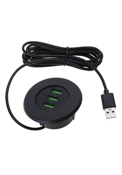 Alfais 6028 Usb 3 Port Hub Masaüstü Gömme Çoklayıcı Çoğaltıcı Kablolu Şarj